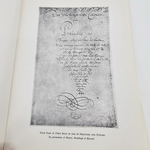 RARE J.S. BACH FORTY-EIGHT PRELUDES & FUGUES PIANO SHEET MUSIC BOOK 1 TOVEY - Picture 5 of 10